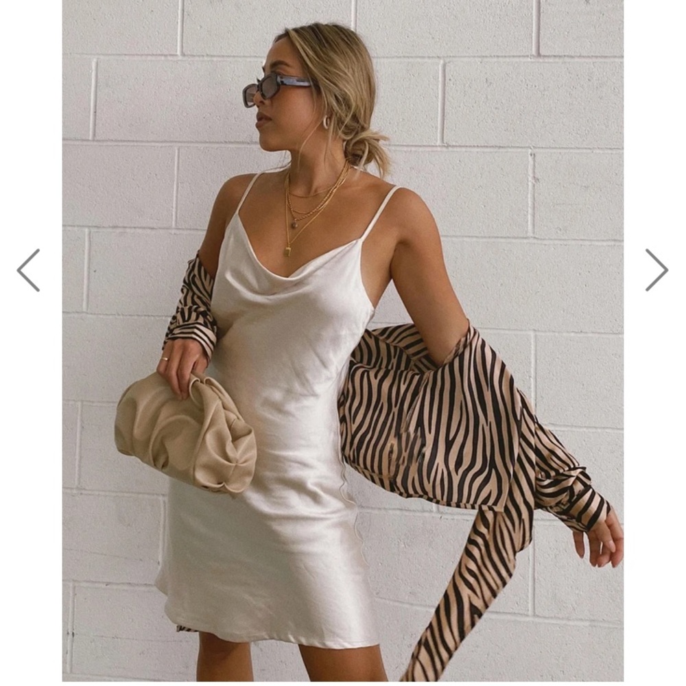 ventura cream slip dress